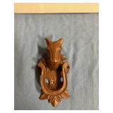 Cast-iron horse head door knocker