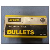 Speer .490 Round Ball Bullets