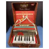 Emended Golden Piano Accordion toy