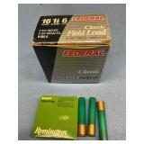 Federal 16 Gauge 6 shot 21 rds. & 8 rifle slugs