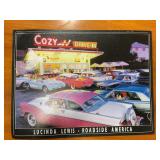 Cozy Drive-in metal sign 16" x 12"