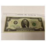 1976 series  UNC  two dollar note