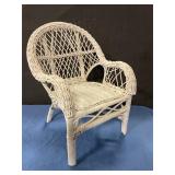 Wicker doll chair