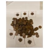 Bag of wheat pennies assorted dates