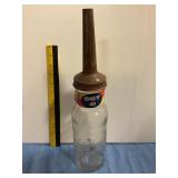 Vintage standard motor oil bottle