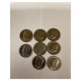 Kennedy half dollars. Assorted dates