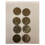 Kennedy half dollars assorted dates
