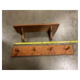 Shelf & wall hook rack