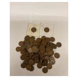 Bag of wheat pennies assorted dates