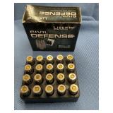Civil Defense 9mm + P 50 Gr. 20 rds