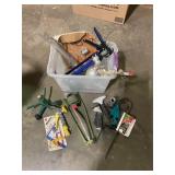Water sprinklers, glue gun. & paint gun w/ extras