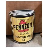 Pennzoil Motor Oil Metal Sign 24" Tall