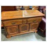 Wood hutch w/ drawers & storage