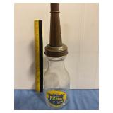 Vintage rich lube, motor oil bottle
