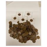 Bag of wheat pennies assorted dates