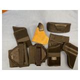 Gun Holsters, magazine holders & safety glasses