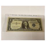 1957 series-1$ silver certificate  blue seal