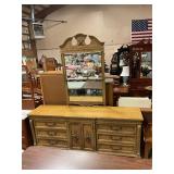 Dresser with 9 drawers & mirror 80" Long