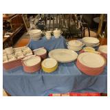 Translucent China set 9 piece set with extras