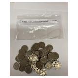 50 count-1930s asst. Buffalo nickels-p,d&s