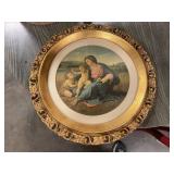 The Alba Madonna print  16" Round