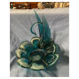 Murano glass swan centerpiece