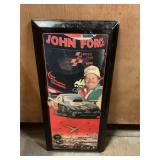 John force battery operated clock 23" x 11"