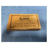 Blank ammunition.30 M1909 20 rds.