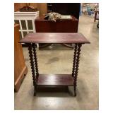 Two tier side table 28" Tall