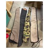 Four rifle soft cases