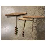 T-Handle wood auger set of 3