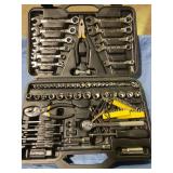 Tool set in case