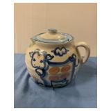 M A Hadley lidded bean pot small crack