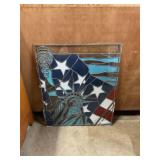 Stained glass statue of liberty 24" x 20"