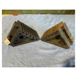 Wheel chocks solid rubber