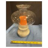 Marble base candle lamp