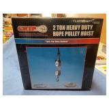 Rope pulley hoist 2 ton heavy duty