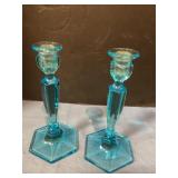 Glass candle sticks