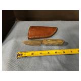 Damascus Knife with sheath