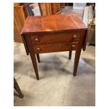 Antique dropleaf table with drawers