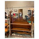 Antique full  canopy bed