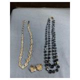 Necklaces & clip on earrings