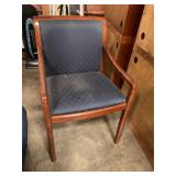 Blew upholstered chair