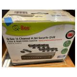 16 channel security DVR with 8 cameras