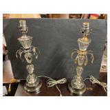 Glass lamps 21 inches tall