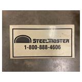 Steelmaster plastic sign 23" x 12"