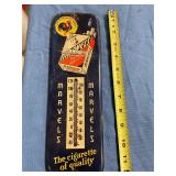 Vintage Marvels metal thermometer sign