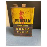 Vintage Puritan Brake Fluid Can empty