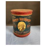 Antique  Washington cut plug tobacco tin