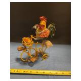 Rooster on Bicycle 8" T